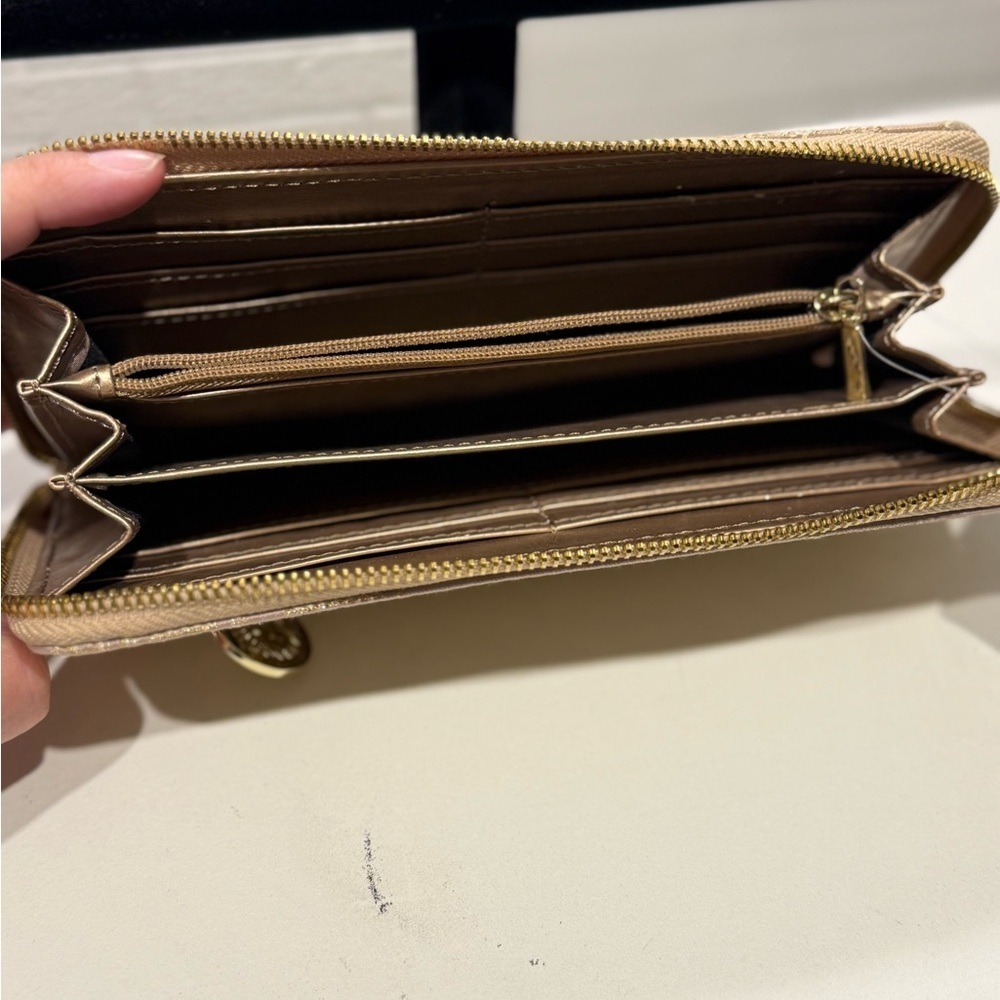 Anne Klein Beige and Gold Wallet - Picture 5 of 6